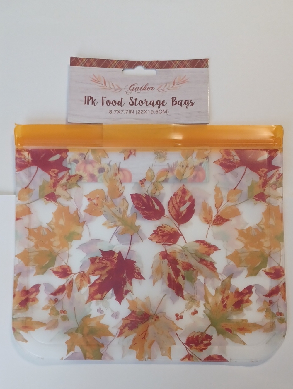 Autumn Leaf Reusable Food Storage Bag NWOT
